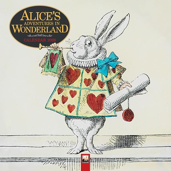 Alice's Adventures in Wonderland Wall Calendar 2026 (Art Calendar